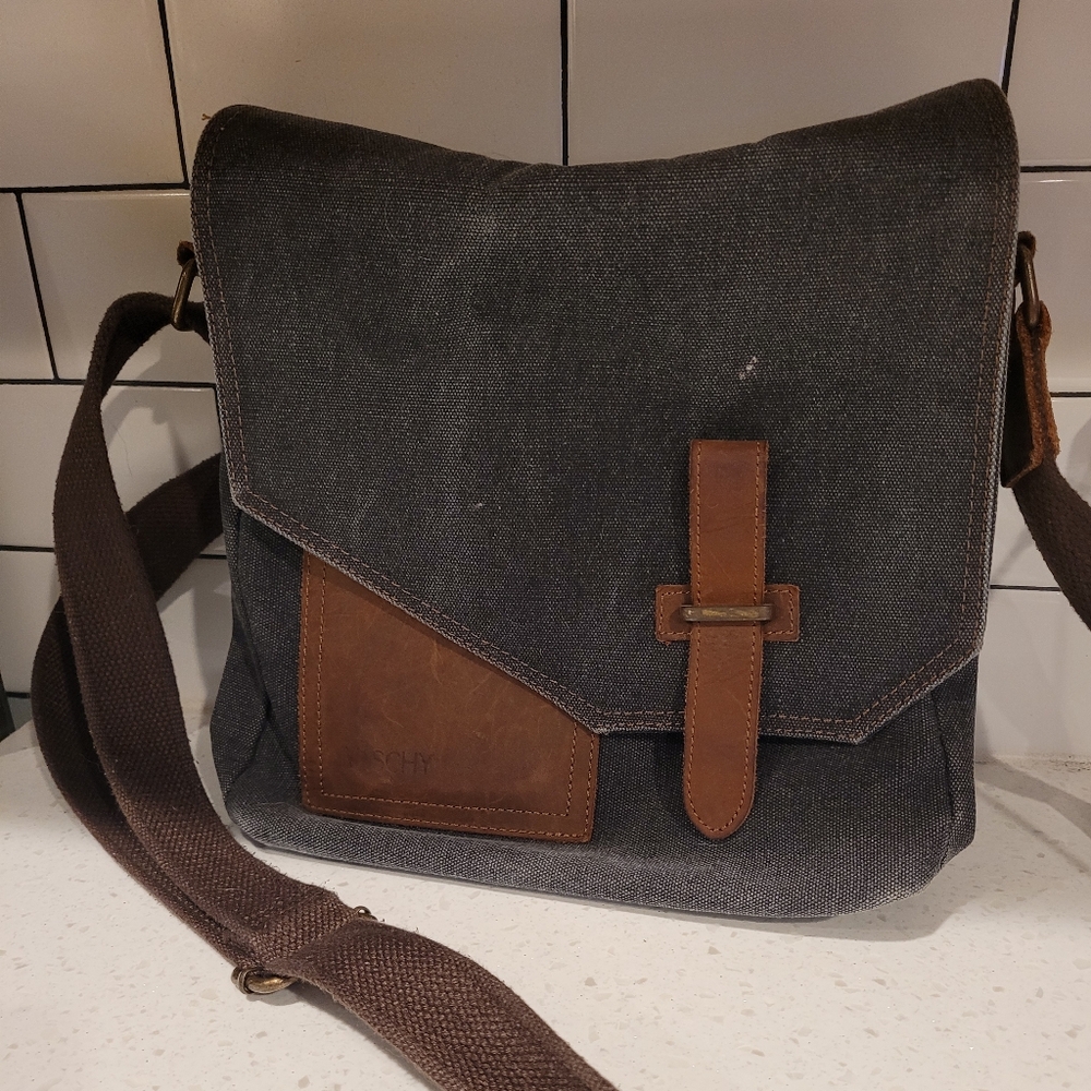 Canvas crossbody bag